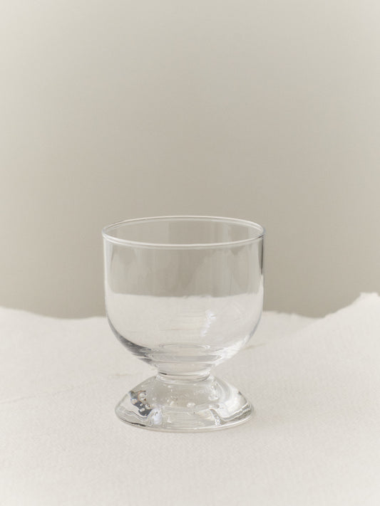 BUBBLE GLASS WATER LOW, PLAIN TOP