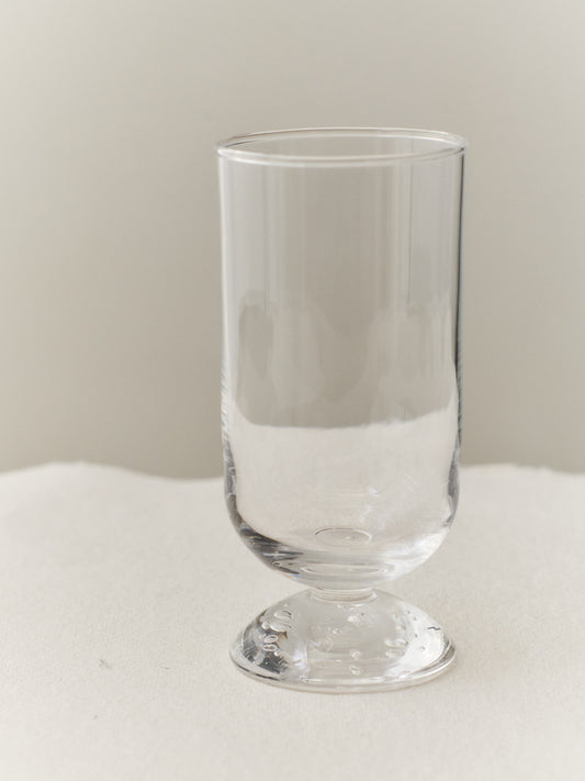 BUBBLE GLASS WATER TALL, PLAIN TOP