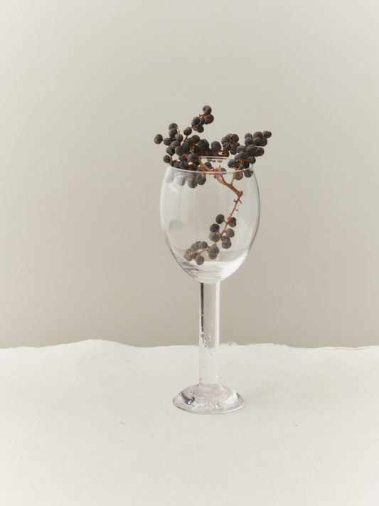 BUBBLE GLASS WINE, PLAIN TOP