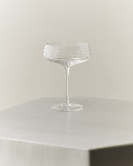 CHAMPAGNE COUPE TRIPLE CUT - SET OF 4