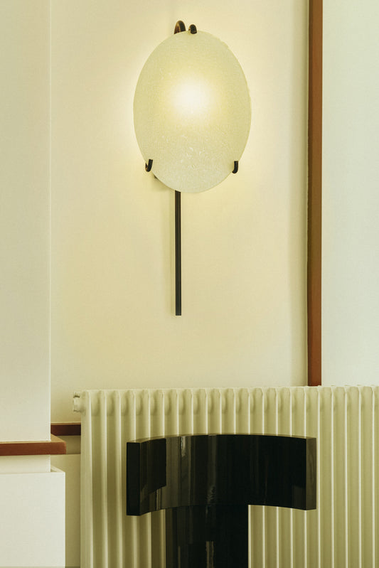 MOON LANTERN - WHITE GLASS