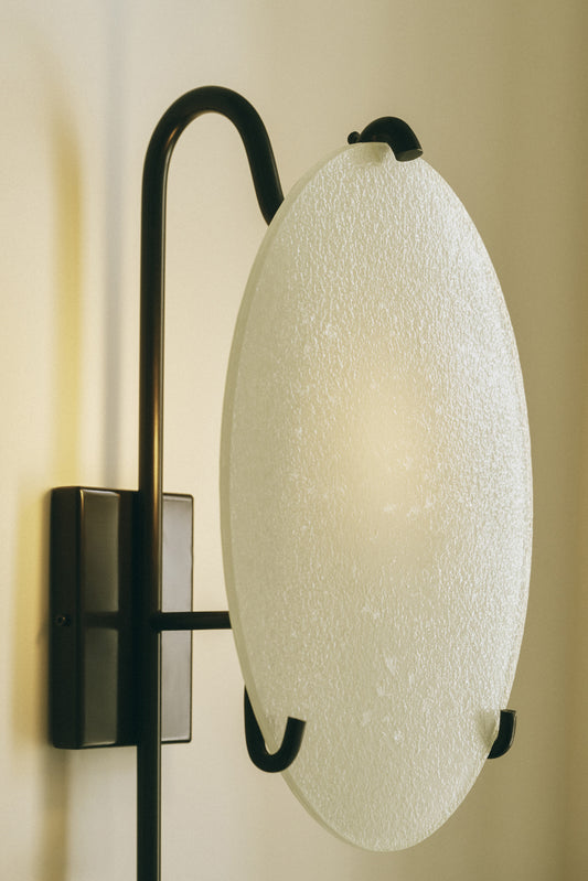 MOON LANTERN - WHITE GLASS