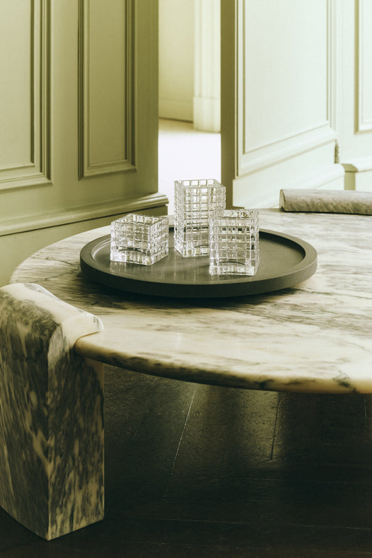 STONE COLUMN LOUNGE TABLE - ESTREMOZ MARBLE