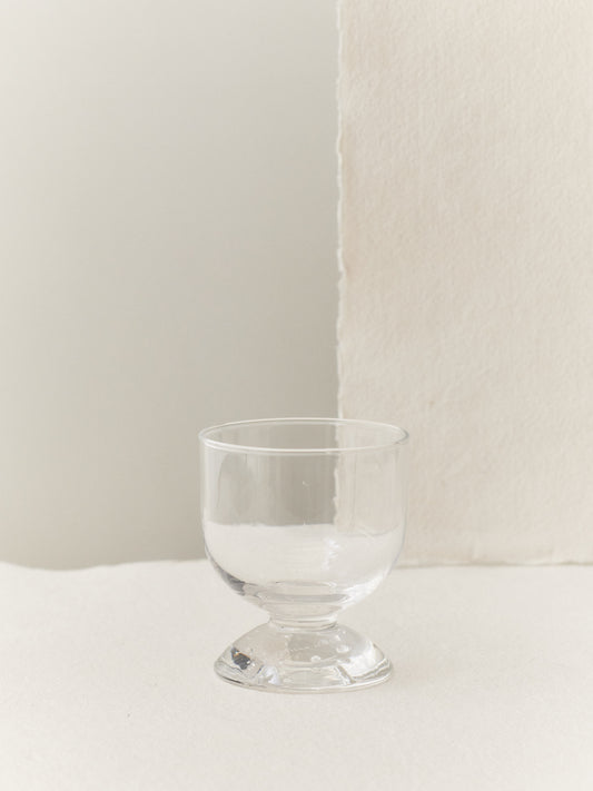 BUBBLE GLASS WATER LOW, PLAIN TOP