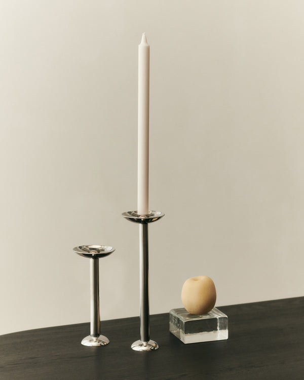 METAL CHAMPAGNE CANDLE HOLDER, LOW