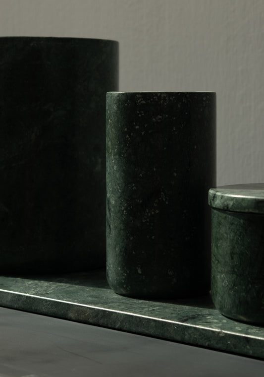 Gaby Vase green marble